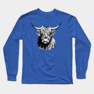 Highland cattle Sketch Long Sleeve T-Shirt